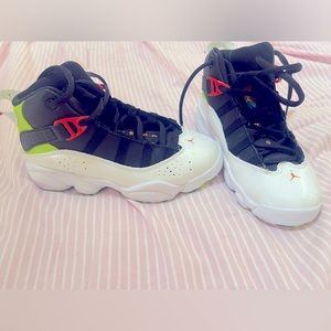 Jordan basketball shoes.